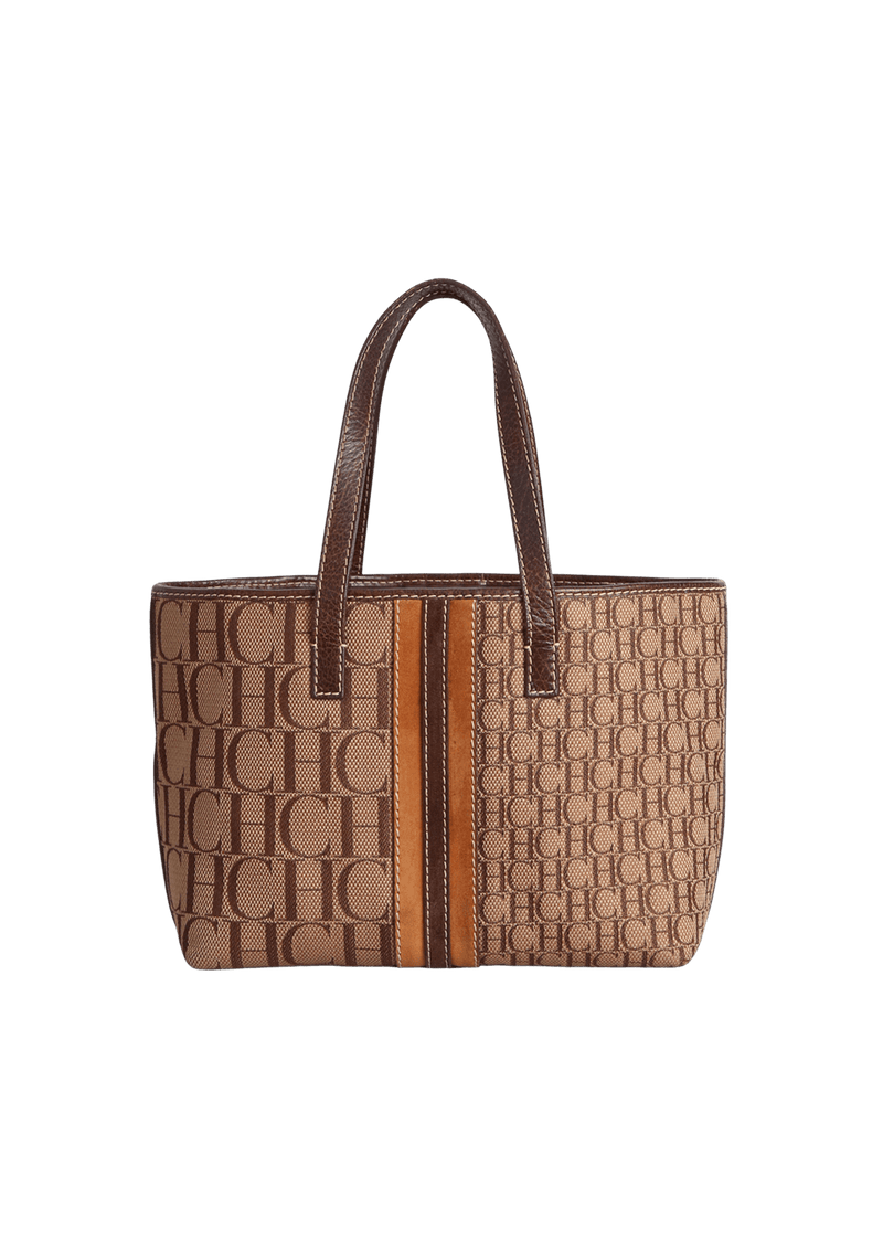 SMALL DOUBLE SIGNATURE SHOPPER TOTE