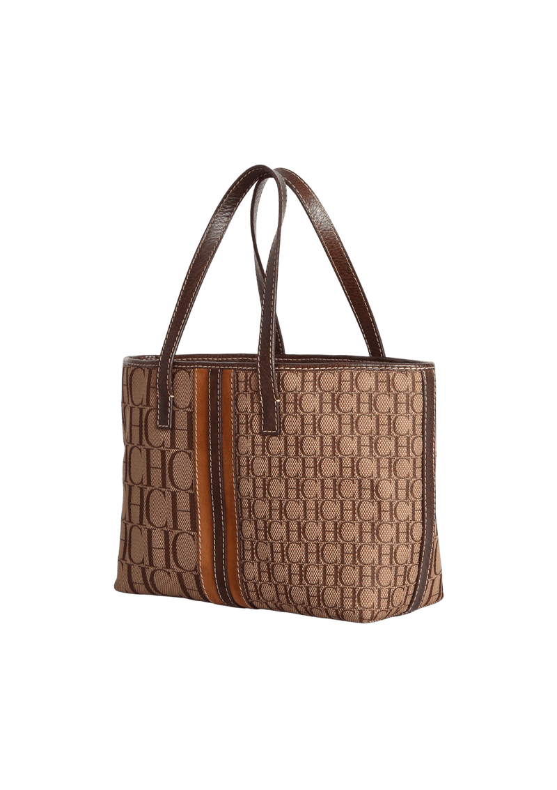 SMALL DOUBLE SIGNATURE SHOPPER TOTE