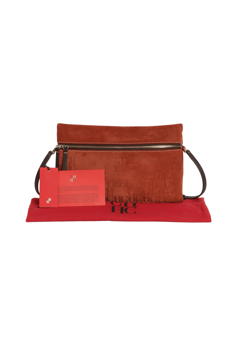 SUEDE SIGNATURE CROSSBODY BAG