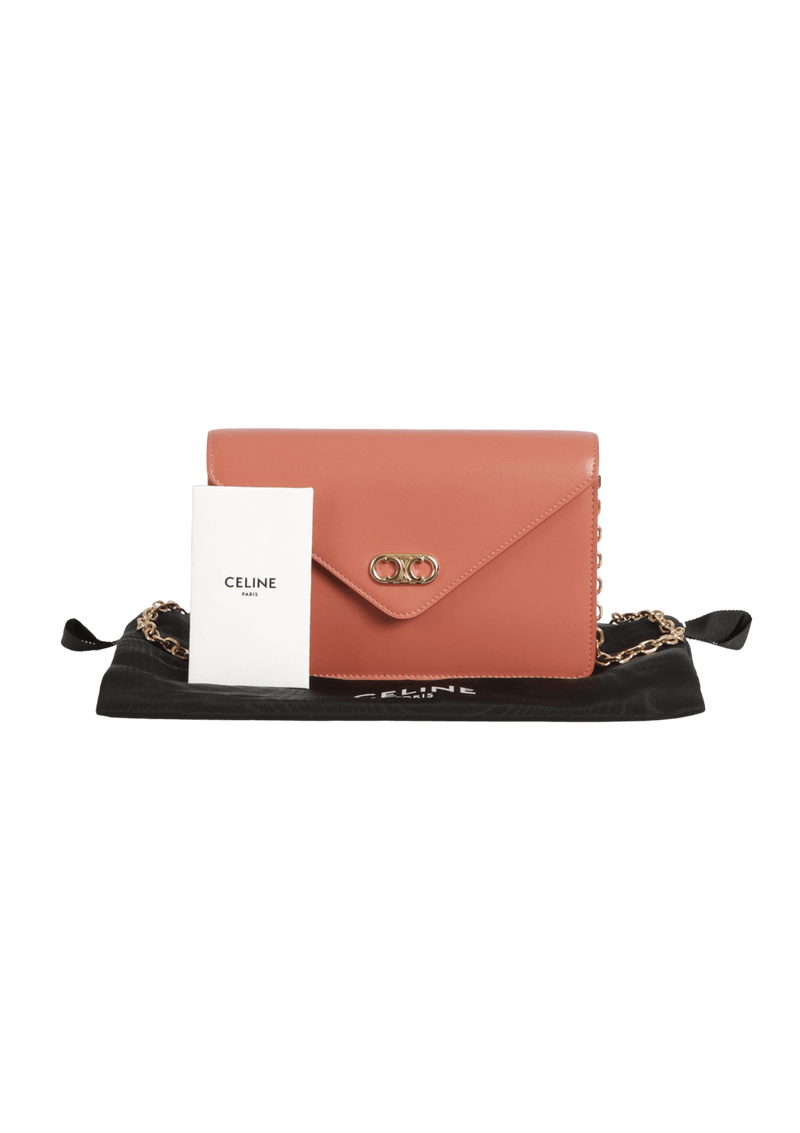 Celine maillon triomphe wallet best sale on chain