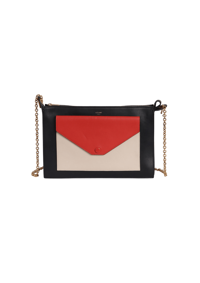 POCKET ENVELOPE CHAIN BAG