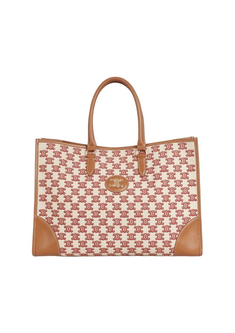 TRIOMPHE HORIZONTAL CABAS TOTE