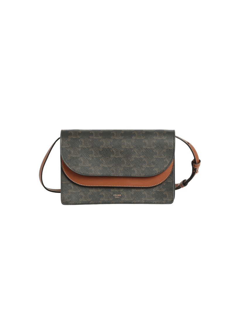 TRIOMPHE WALLET ON STRAP