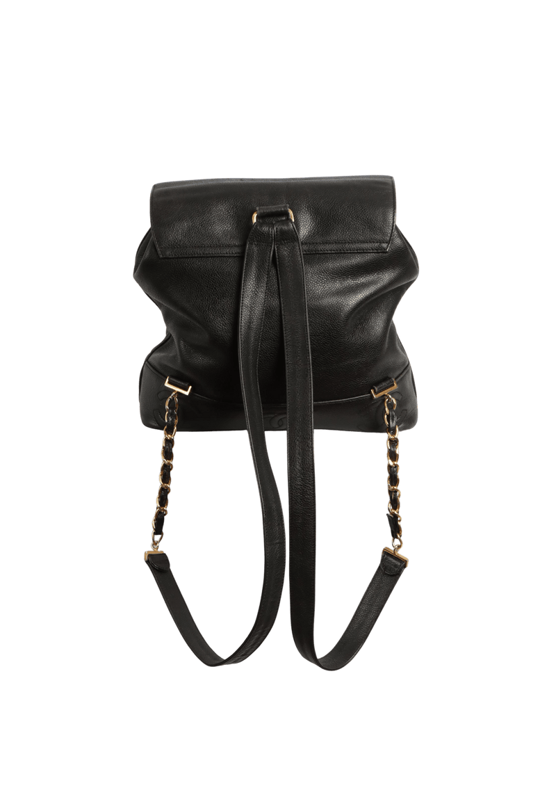 CC FLAP BACKPACK CAVIAR