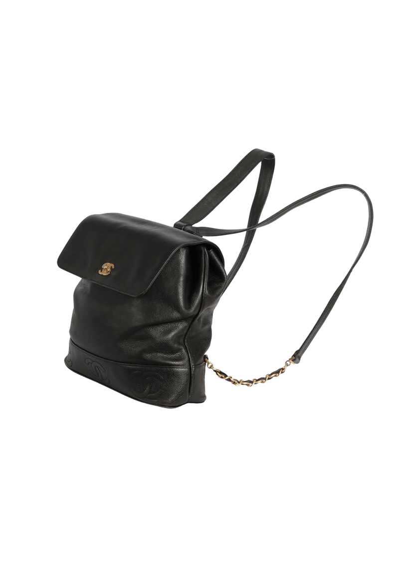 CC FLAP BACKPACK CAVIAR