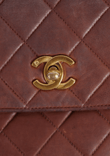 CC FRONT POCKET FLAP BAG LAMBSKIN