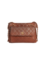 CC FRONT POCKET FLAP BAG LAMBSKIN