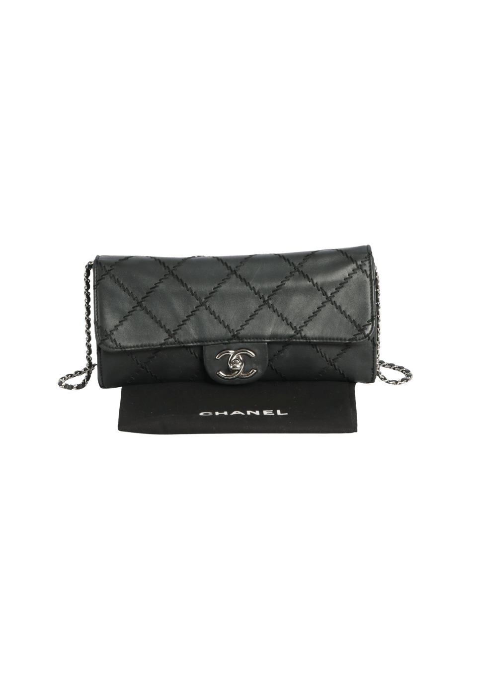 BOLSA CHANEL CC ULTIMATE STITCH WALLET ON CHAIN PRETO
