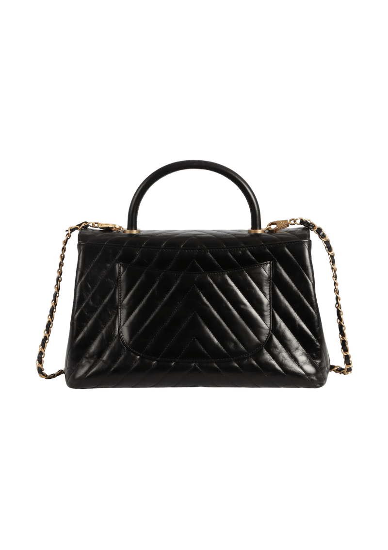 CHEVRON COCO HANDLE  BAG