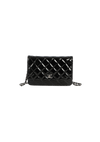 CLASSIC WALLET ON CHAIN PATENT LEATHER