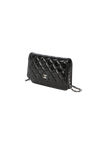 CLASSIC WALLET ON CHAIN PATENT LEATHER