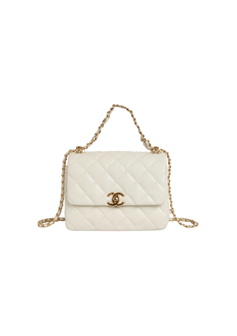 COCO FIRST FLAP BAG GRAINED CALFSKIN