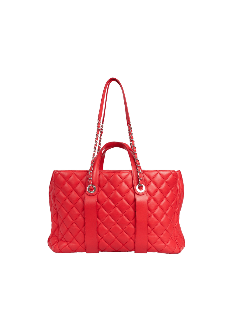 EASY CARRY SHOPPING TOTE LAMBSKIN