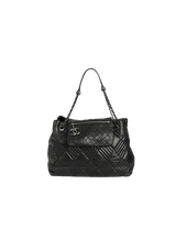 IN AND OUT FLAP TOTE QUILTED LAMBSKIN