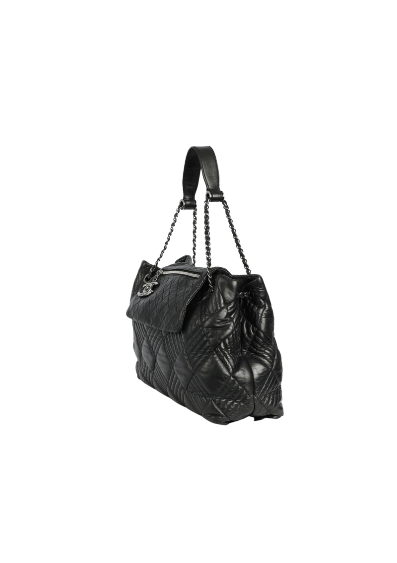 IN AND OUT FLAP TOTE QUILTED LAMBSKIN