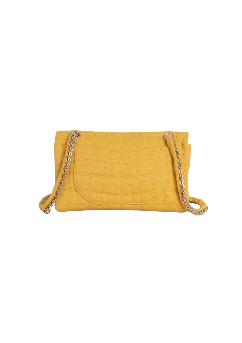 JERSEY CROCODILE EMBROIDERED 2.55 REISSUE FLAP BAG