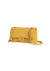 JERSEY CROCODILE EMBROIDERED 2.55 REISSUE FLAP BAG