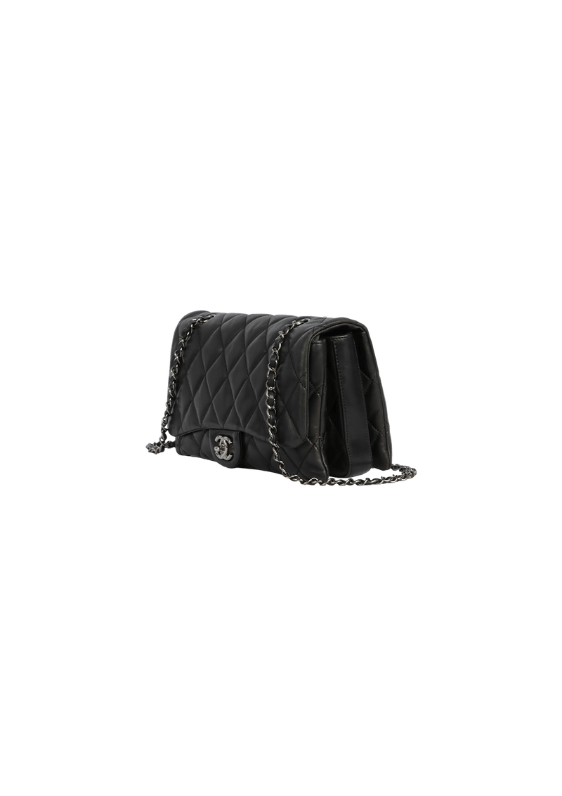 JUMBO 3 ACCORDION FLAP LAMBSKIN