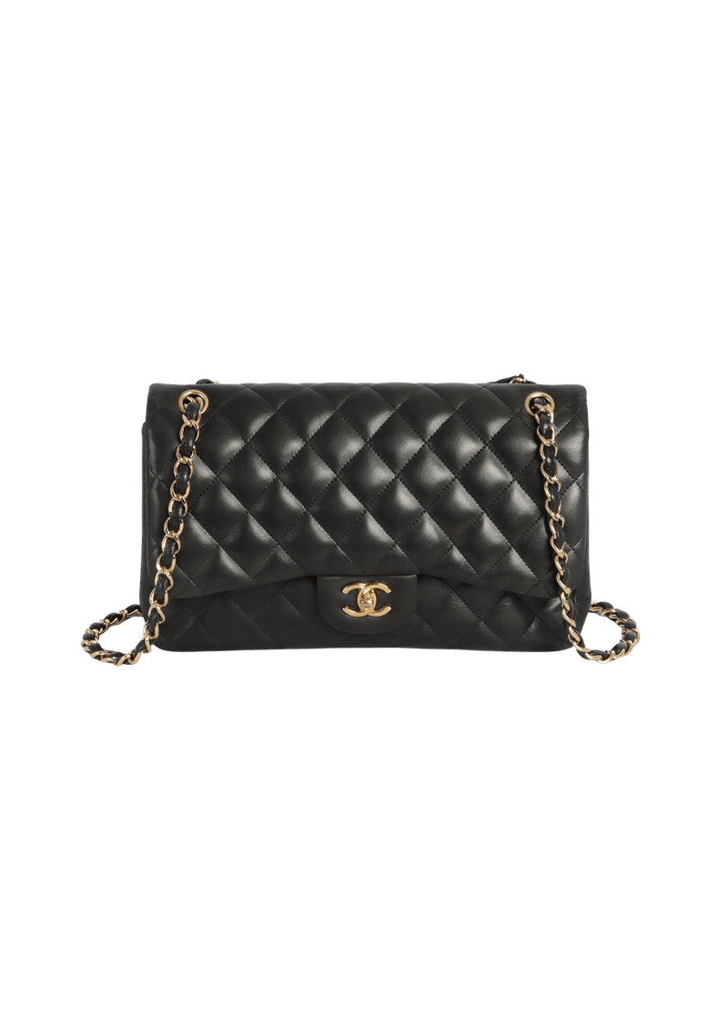 JUMBO CLASSIC DOUBLE FLAP LAMBSKIN