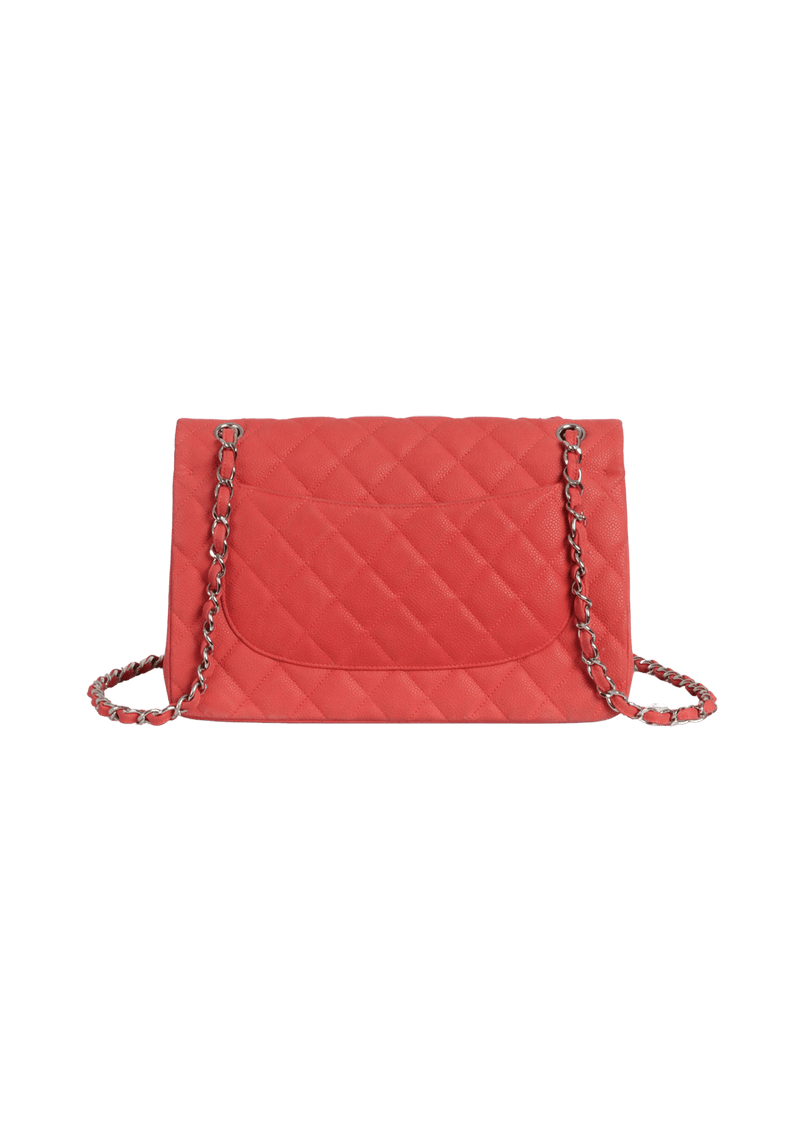 JUMBO CLASSIC DOUBLE FLAP SUEDE CAVIAR