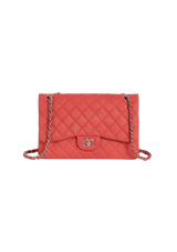 JUMBO CLASSIC DOUBLE FLAP SUEDE CAVIAR