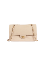 JUMBO CLASSIC PURE DOUBLE FLAP BAG CAVIAR