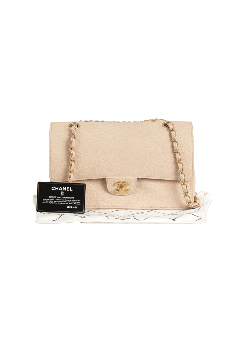 JUMBO CLASSIC PURE DOUBLE FLAP BAG CAVIAR