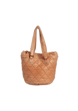 LAMBSKIN LEATHER TOTE