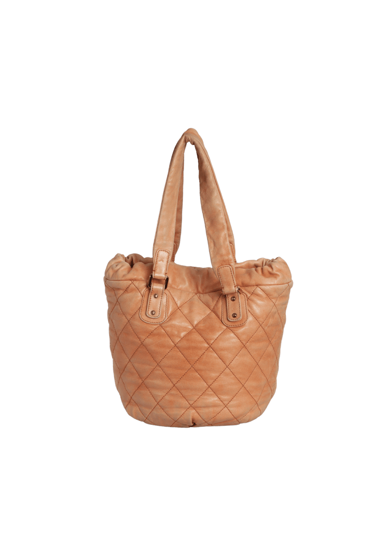 LAMBSKIN LEATHER TOTE