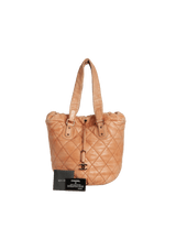 LAMBSKIN LEATHER TOTE