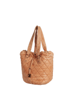 LAMBSKIN LEATHER TOTE