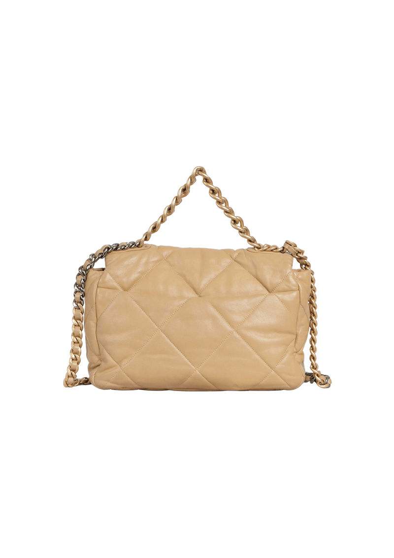 LARGE 19 FLAP BAG GOATSKIN