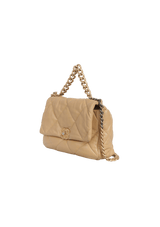 LARGE 19 FLAP BAG GOATSKIN