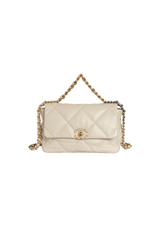 BOLSA CHANEL LARGE 19 FLAP BAG OFF WHITE ORIGINAL – Gringa