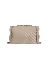 LARGE CHEVRON STATEMENT FLAP BAG LAMBSKIN