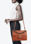 LARGE RETRO CLASS FLAP BAG