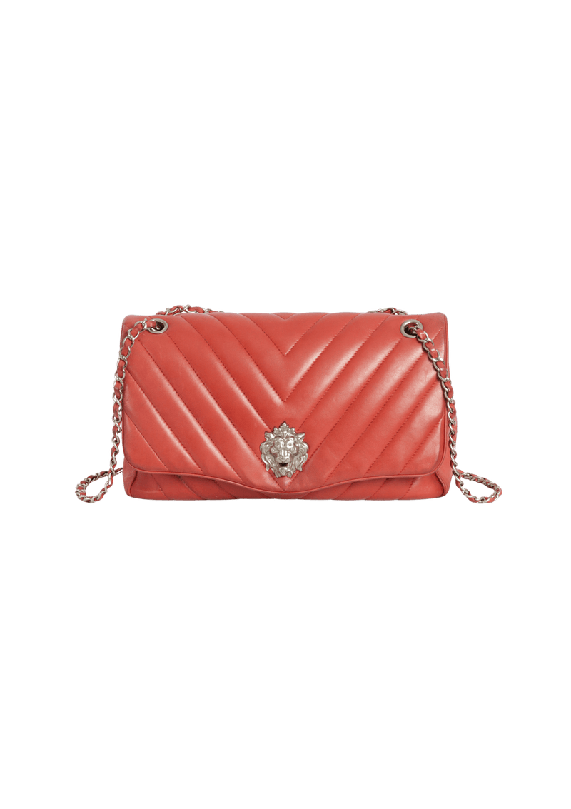 LEO LION CHAIN FLAP BAG