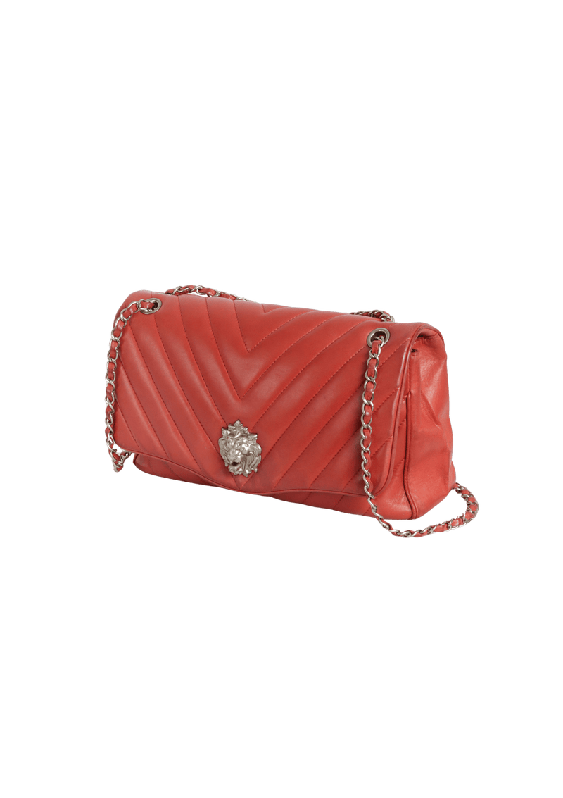 LEO LION CHAIN FLAP BAG