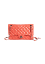 LIMITED EDITION MEDIUM LADYBUG CHARM CLASSIC SINGLE FLAP LAMBSKIN