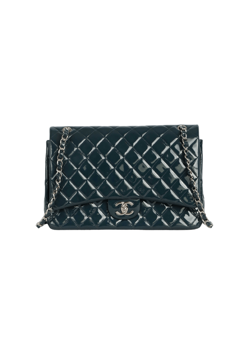 MAXI CLASSIC DOUBLE FLAP PATENT LEATHER