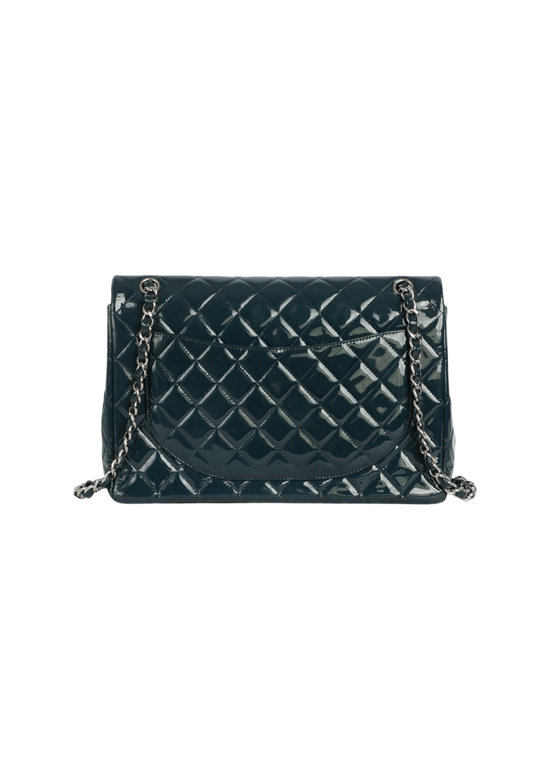 MAXI CLASSIC DOUBLE FLAP PATENT LEATHER