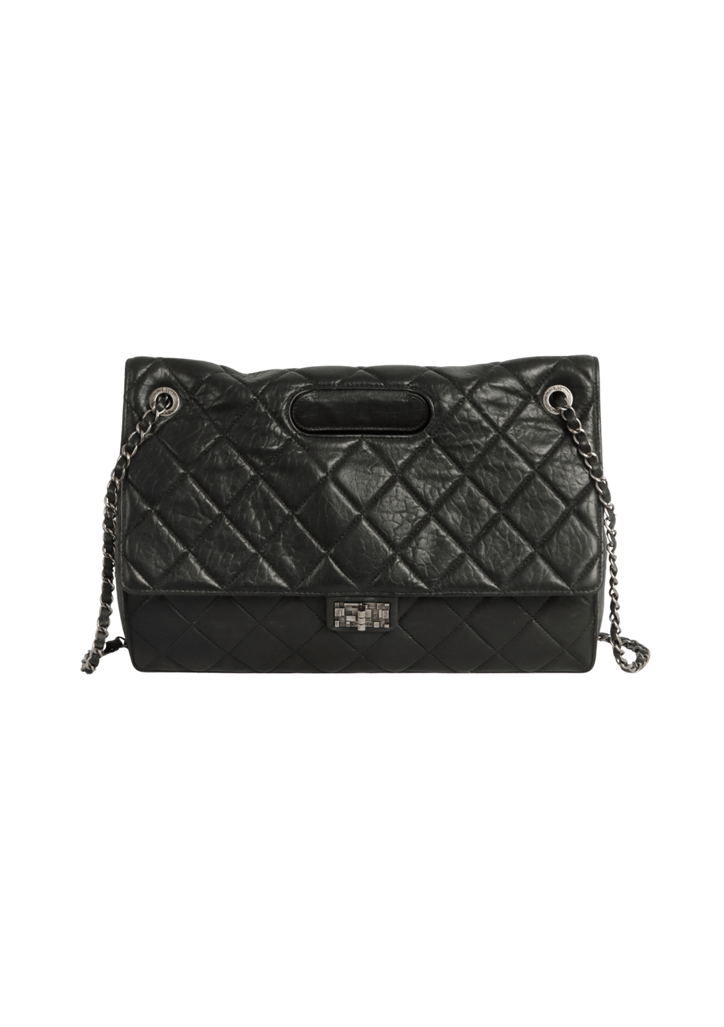 BOLSA CHANEL MAXI TAKE AWAY FLAP BAG PRETO ORIGINAL Gringa