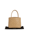 MEDALLION QUILTED TOTE CAVIAR