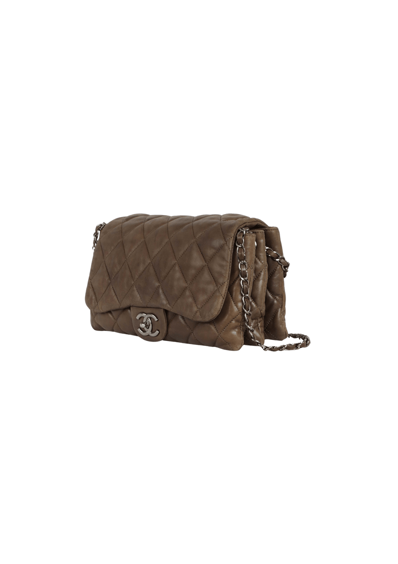 MEDIUM 3 ACCORDION FLAP LAMBSKIN