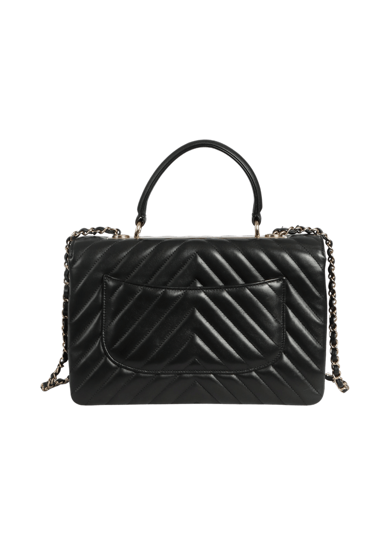 MEDIUM CHEVRON TRENDY CC FLAP BAG