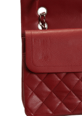 MEDIUM CLASSIC DOUBLE FLAP CAVIAR