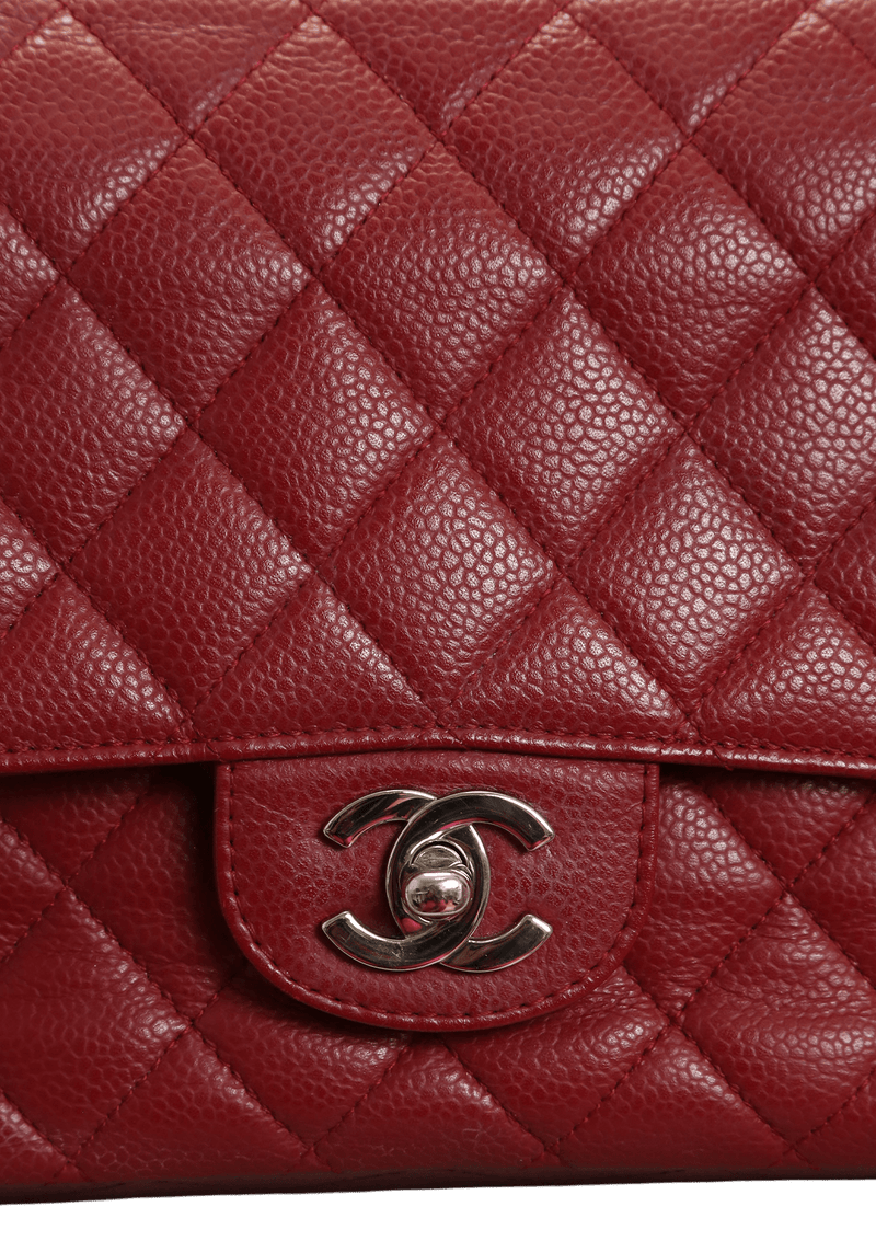 MEDIUM CLASSIC DOUBLE FLAP CAVIAR