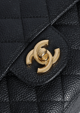 MEDIUM CLASSIC DOUBLE FLAP CAVIAR