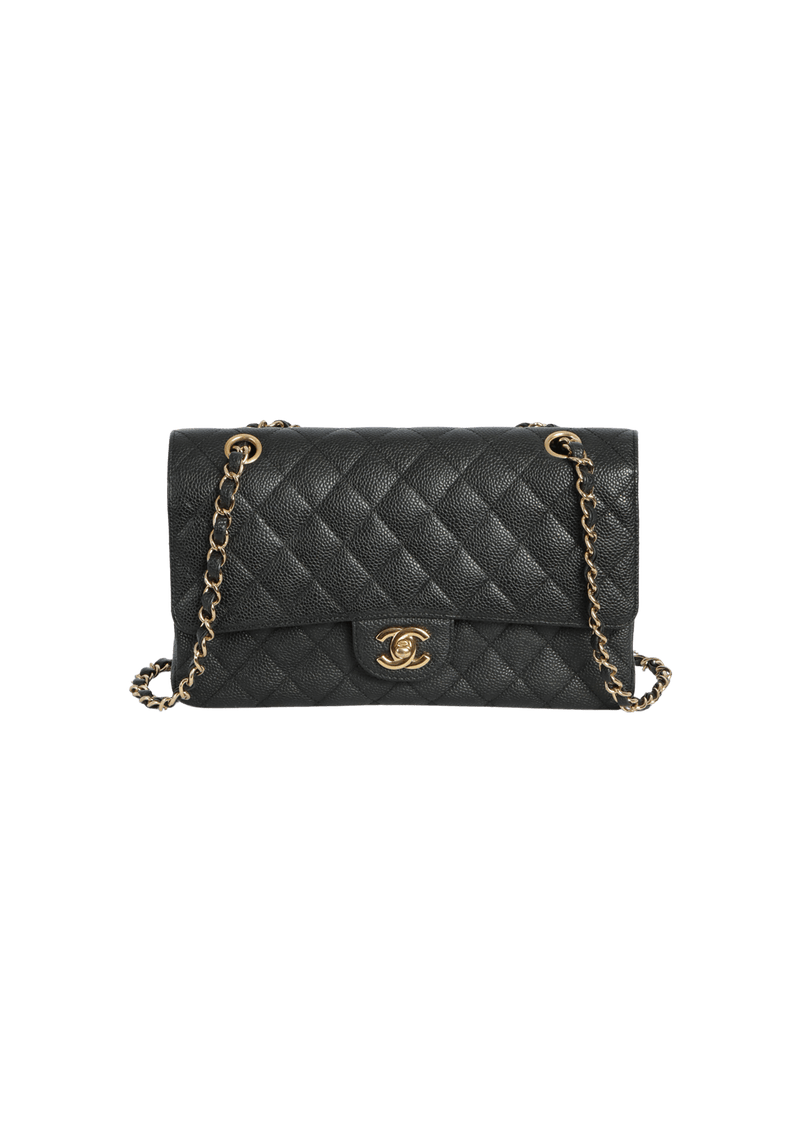 MEDIUM CLASSIC DOUBLE FLAP CAVIAR