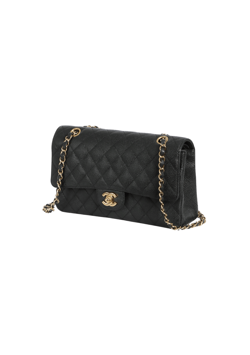 MEDIUM CLASSIC DOUBLE FLAP CAVIAR